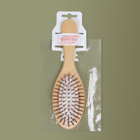 Massage comb, 22.5 × 7 cm, beige color-3