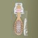 Massage comb, 22.5 × 7 cm, beige color
