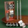 New Year's twisted candles with the decor of "Successful New Year!", Set