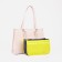 Cosmetic bag-organizer on lightning, yellow color