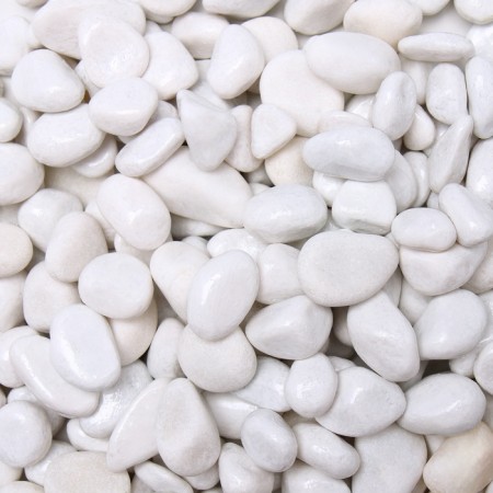 Soil for the aquarium "Galki color, white" 800g fr 8-12 mm