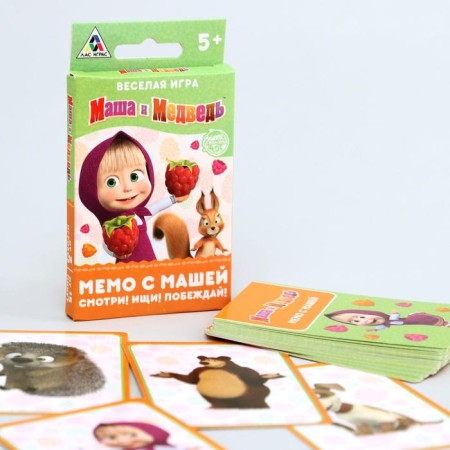 The game "Memory with Masha" Masha and the Bear