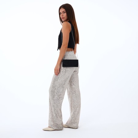 Magneta bag bag, long chain, black color-5