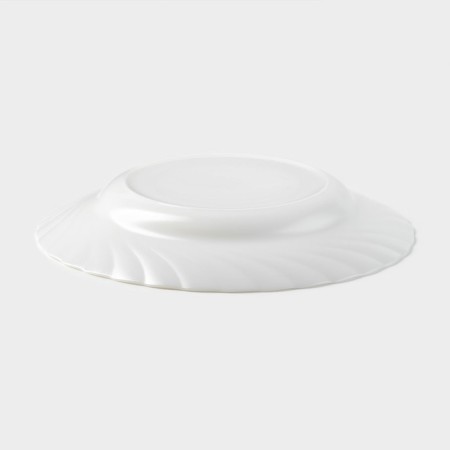 Supova plate luminarc trianon, glass ceramic, 250 ml, d = 23 cm, white color-2