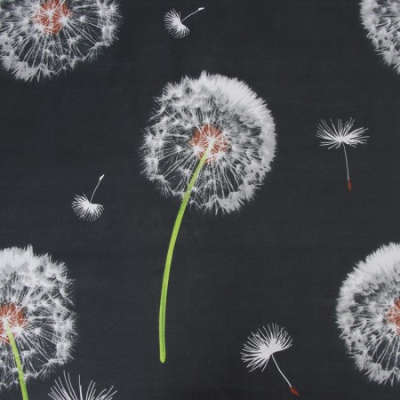 Bed linen Pavline 1.5P Dandelions Chern 145x215, 150x215, 70x70cm 2pcs Polysatin 70g/m, polyester 100%-2