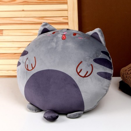 Soft toy-podushka "Cat", 43 cm, color gray color-1