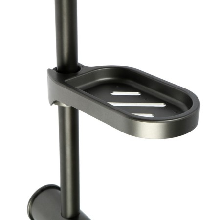 The shower system Zein Z1013, tropical and hand -watering can 5 modes, 2 hoses, soap dish, graphite-11