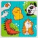 Metal puzzle with puzzles and stickers "animals", mix