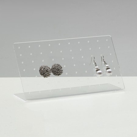 Rectangular earrings stand, 19 × 6 × 10.5 cm, 2 mm plexiglass, in a protective film-2