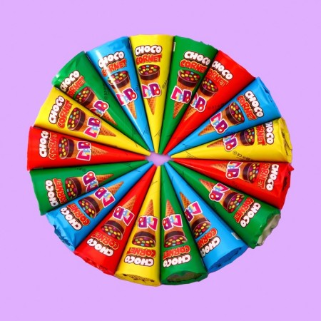 Vafley "Dippo Cornet", chocolate, dragees, 25 g-1