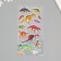 Plastic sticker soft "dinosaur era" mix 22x10 cm