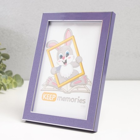 Photo frame Plastic "Watercolor" 10x15 cm, purple-1