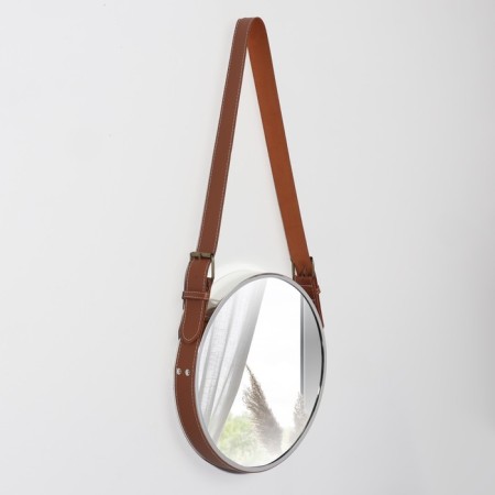 Wall mirror "entourage", D mirror surface 28 cm, silver color/mix-7