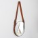 Wall mirror "entourage", D mirror surface 28 cm, silver color/mix