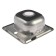 Kitchen car wash Accoona AB3838, mortise, thickness 0.6 mm, 380x380x165 mm, glossy