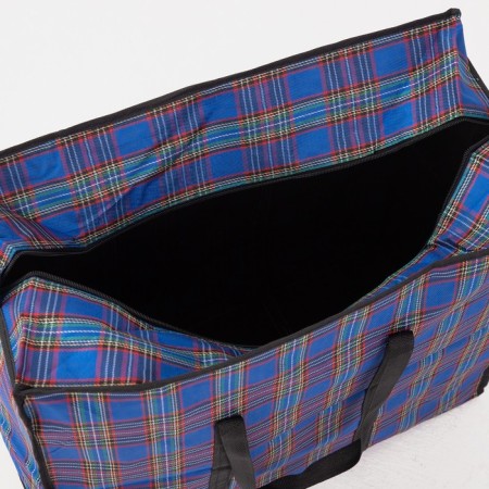 Household bag on lightning, 68l, blue color-2