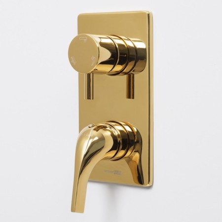 Shower mixer Wasserkraft Sauer 7171, single -leaf, without watering can, without spout, gold-1