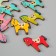 Button wood for creativity 2 punctures "Bright horse" set 16 pcs mix 3.1x2.7x0.2 cm