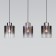 Suspended lamp with Trim, 40W glass ceiling, E27, 69x15 cm