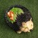 Garden figure "Hedgehog with acorns" 17x23x18cm
