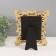 Photo frame Polystone 10x15 cm "Lush leaves and forget -me -nots" gold 26.5x21.5 cm