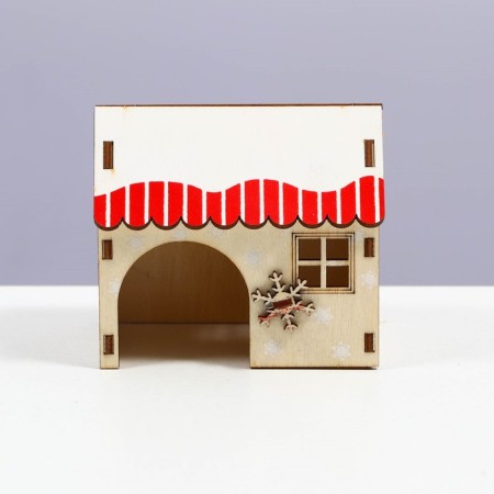 House for rodents, 9 x 6.5 x 8 cm, plywood-1