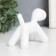 Souvenir Polystone "Dog" White 10x7.8x5.4 cm