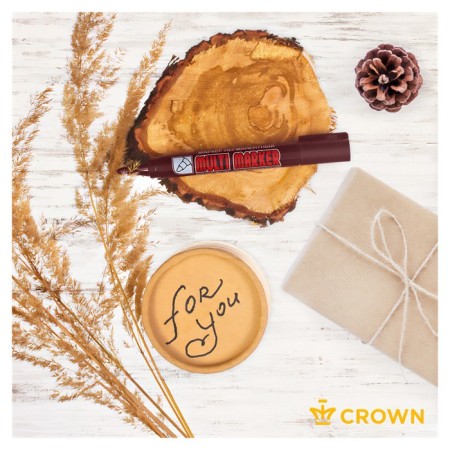Permanent marker 3.0 mm, Crown Multi Marker, brown-6
