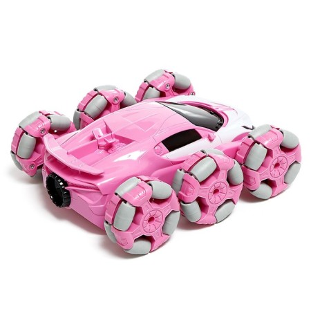 Radio controlled machine "Stuff", with a battery, smoke, pink color-2