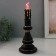 Souvenir Polystone Light "Candle" 2xlr44 black with gold 10x10x24.5 cm