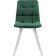 Stool on a metal frame chilli metal/velor, white/green 43.5x50x87.5 cm
