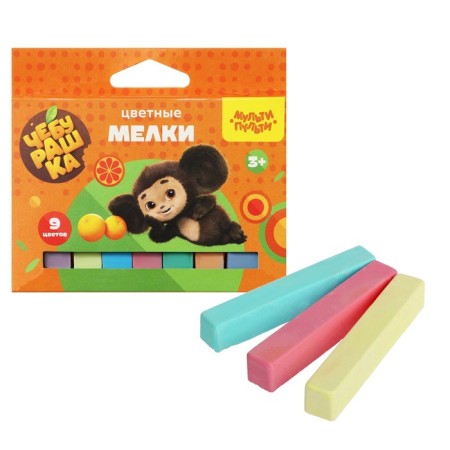 Locks Color Multi-Pulti "Cheburashka", 9 colors, cardboard box, euro suspension