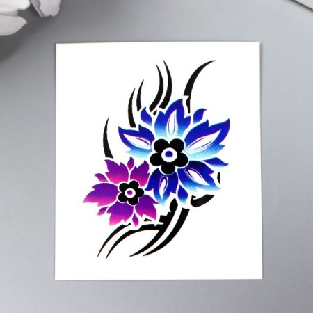 Tattoo on the body "Flower" 5.3x6.3 cm-2