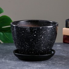 Flower granite pot 1.65 l
