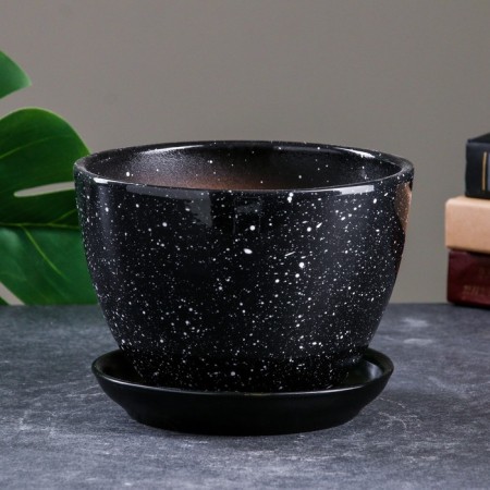 Flower granite pot 1.65 l
