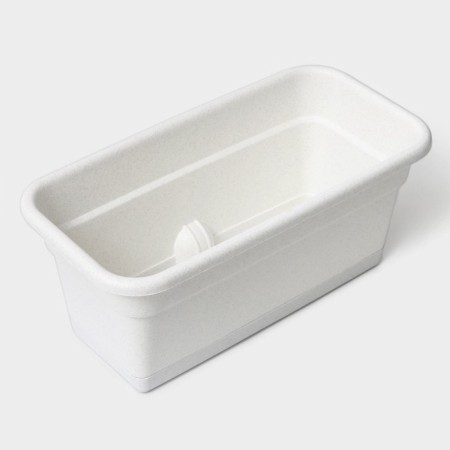 Balcony box for flowers, 40 cm, color marble-2