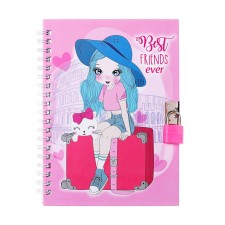 Gift notebook, 45 sheets, line, on the castle, on the crest, travel (17.8x13cm),
