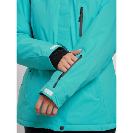 Ski costume female winter, size 60, green color-7
