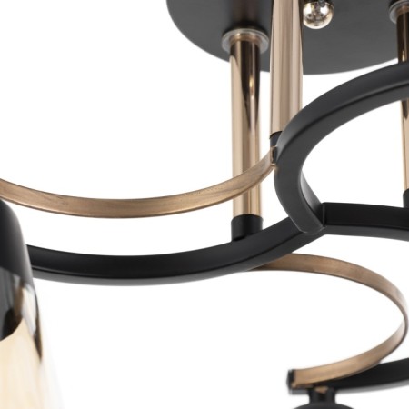 Rory chandelier 3he27 40w Black 44x44x17.5 cm-5