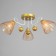 Linda chandelier 3x60W E27 white/gold 60x60x23cm