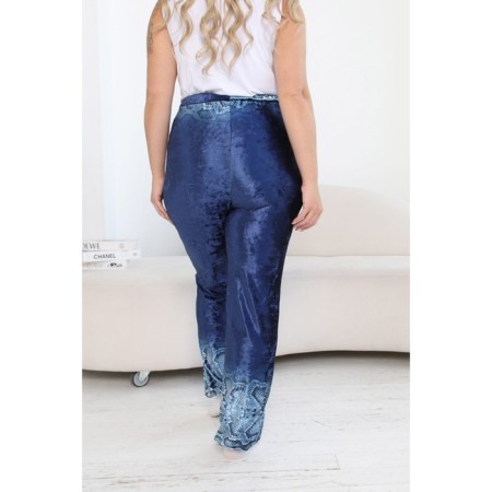 Female suit, size 54, blue color-13