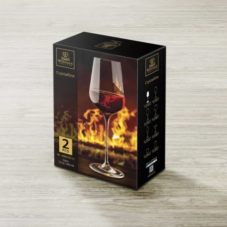 A set of glass for wine Wilmax England, 430 ml, 2 pcs-1