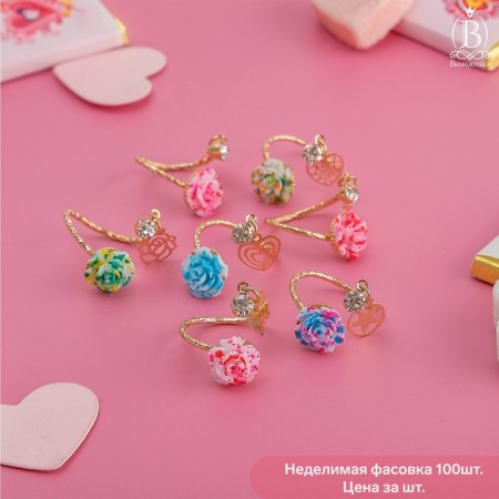Children's ring "chosen" rose, shape mix, color mix
