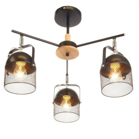 Biraso chandelier 3x60W E27 Black-Serebly 58x58x40 cm-2