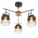 Biraso chandelier 3x60W E27 Black-Serebly 58x58x40 cm