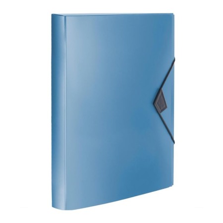 A4 elastic band, 800 μm, Calligrata Top "Mistral", Koreshka 40 mm, up to 300 sheets, blue metallic