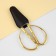 Scissors blade cover 7.3 × 1.6 cm, black color
