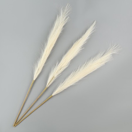 Pampas artificial grass, height 70 cm, 6 brushes, milk color-2