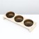 Triple stand with dark glass bowls 45 x 14.5 cm x 6.5 cm 3x250 ml