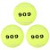 A set of balls for large tennis Onlytop No. 909, training, 3 pcs., Mix colors